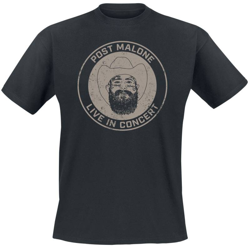 Post Malone T-Shirt - Live In Concert Sketch - S bis 3XL - für Männer - Größe XXL - schwarz  - Lizenziertes Merchandise! Post Malone T-Shirt - Live In Concert Sketch - S bis 3XL - für Männer - Größe XXL - schwarz  - Lizenziertes Merchandise! von Post Malone