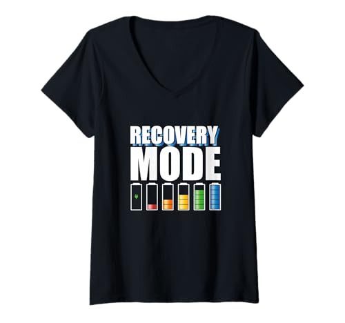 Damen Nach Operationen Genesungsmodus für Genesung nach Operationen T-Shirt mit V-Ausschnitt Damen Nach Operationen Genesungsmodus für Genesung nach Operationen T-Shirt mit V-Ausschnitt von Post Surgery Get Well Soon Recovery Gift