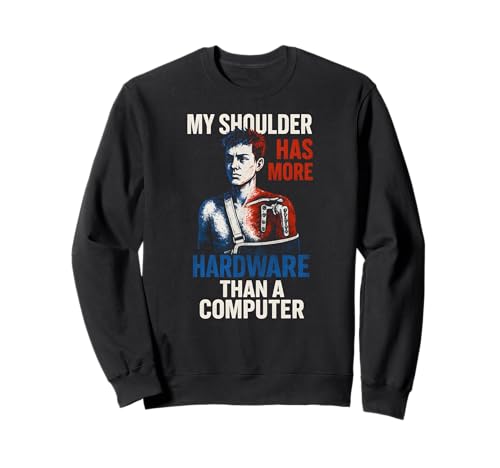 Schulterchirurgie More Hardware Fun Herren Chirurgie Patient Sweatshirt Schulterchirurgie More Hardware Fun Herren Chirurgie Patient Sweatshirt von Post Surgery Patient Get Well Recovery Apparel