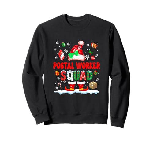 Postal Worker Squad Women Job Christmas Santa Fliege Sweatshirt Postal Worker Squad Women Job Christmas Santa Fliege Sweatshirt von Postal Worker Christmas Costume
