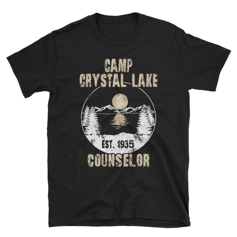 Camp Crystal Lake Ratgeber Kurzarm Unisex T-Shirt von PostandBeamGoods
