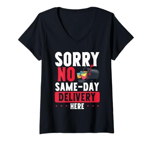 Damen Postangestellter Postbote Postbote Brief für Männer Lustig T-Shirt mit V-Ausschnitt Damen Postangestellter Postbote Postbote Brief für Männer Lustig T-Shirt mit V-Ausschnitt von Postman Designs for Postal Worker Mailman