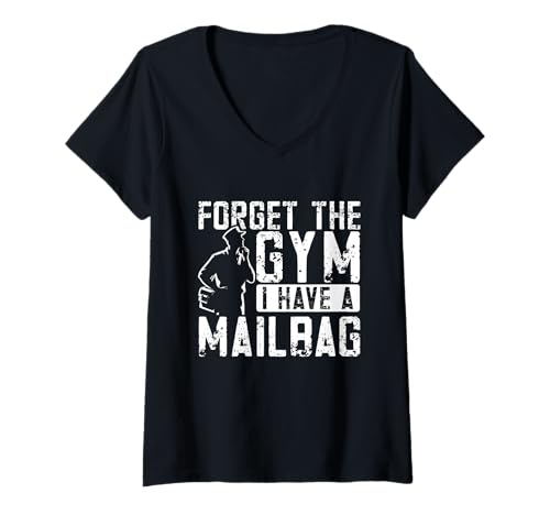 Damen Postbote Postangestellter lustiger Postbote für Männer T-Shirt mit V-Ausschnitt Damen Postbote Postangestellter lustiger Postbote für Männer T-Shirt mit V-Ausschnitt von Postman Designs for Postal Worker Mailman
