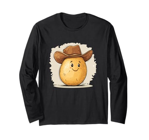 Cowboy Kartoffel Kostüm mit Westernhut für Jungen und Mädchen Langarmshirt Cowboy Kartoffel Kostüm mit Westernhut für Jungen und Mädchen Langarmshirt von Potato Cowboy Outfit