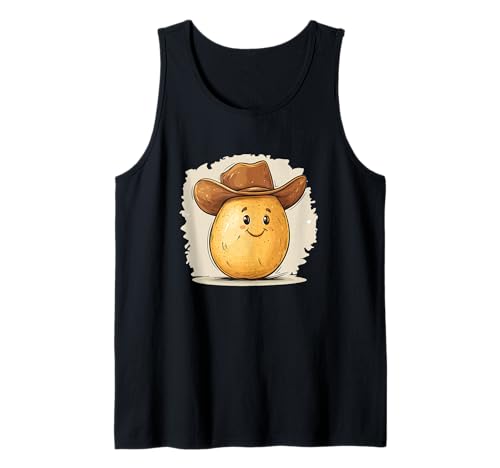 Cowboy Kartoffel Kostüm mit Westernhut für Jungen und Mädchen Tank Top Cowboy Kartoffel Kostüm mit Westernhut für Jungen und Mädchen Tank Top von Potato Cowboy Outfit