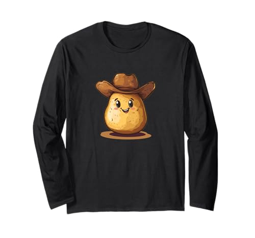 Lustiges Kartoffel mit Cowboyhut Kostüm für Jungen und Mädchen Langarmshirt Lustiges Kartoffel mit Cowboyhut Kostüm für Jungen und Mädchen Langarmshirt von Potato Cowboy Outfit