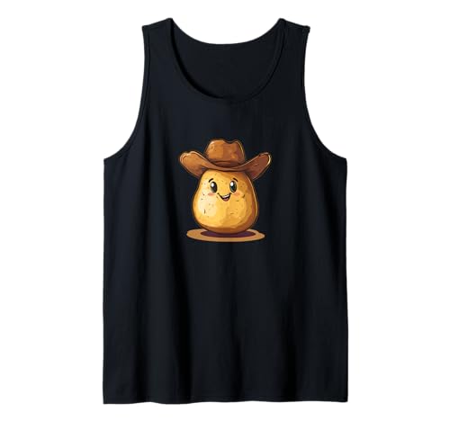 Lustiges Kartoffel mit Cowboyhut Kostüm für Jungen und Mädchen Tank Top Lustiges Kartoffel mit Cowboyhut Kostüm für Jungen und Mädchen Tank Top von Potato Cowboy Outfit