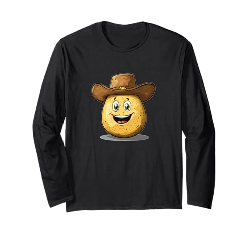Tolles Western-Kartoffel-Kostüm für Erwachsene und Kinder Langarmshirt Tolles Western-Kartoffel-Kostüm für Erwachsene und Kinder Langarmshirt von Potato Cowboy Outfit