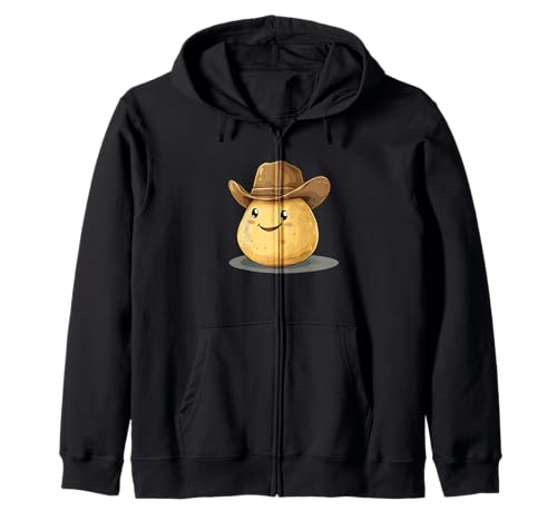 Wild Western Kartoffel Kostüm für Jungen und Mädchen Kapuzenjacke von Potato Cowboy Outfit