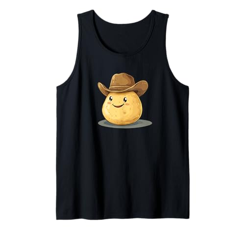Wild Western Kartoffel Kostüm für Jungen und Mädchen Tank Top von Potato Cowboy Outfit