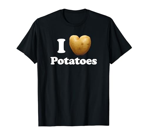 Kartoffelhemd für Herren Damen Kinder Herzform ist Kartoffelernährung T-Shirt von Potatoes Are Life Co.
