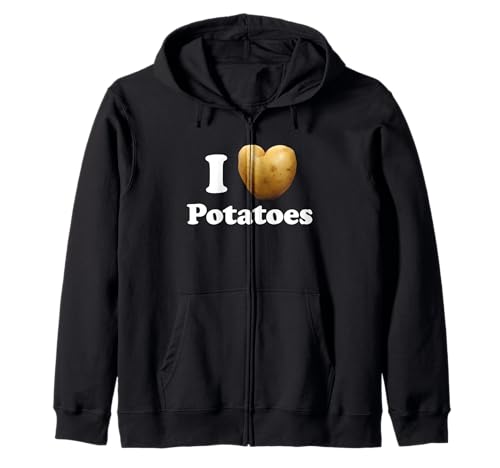 Potato Shirt für Männer Frauen Kinder Herzform ist Kartoffel-Diät Kapuzenjacke von Potatoes Are Life Co.