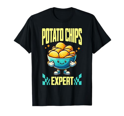 The Potato Chips Expert Liebhaber von Kartoffelchips für Herren, Damen und Kinder T-Shirt von Potatos Chips Foodie Tee