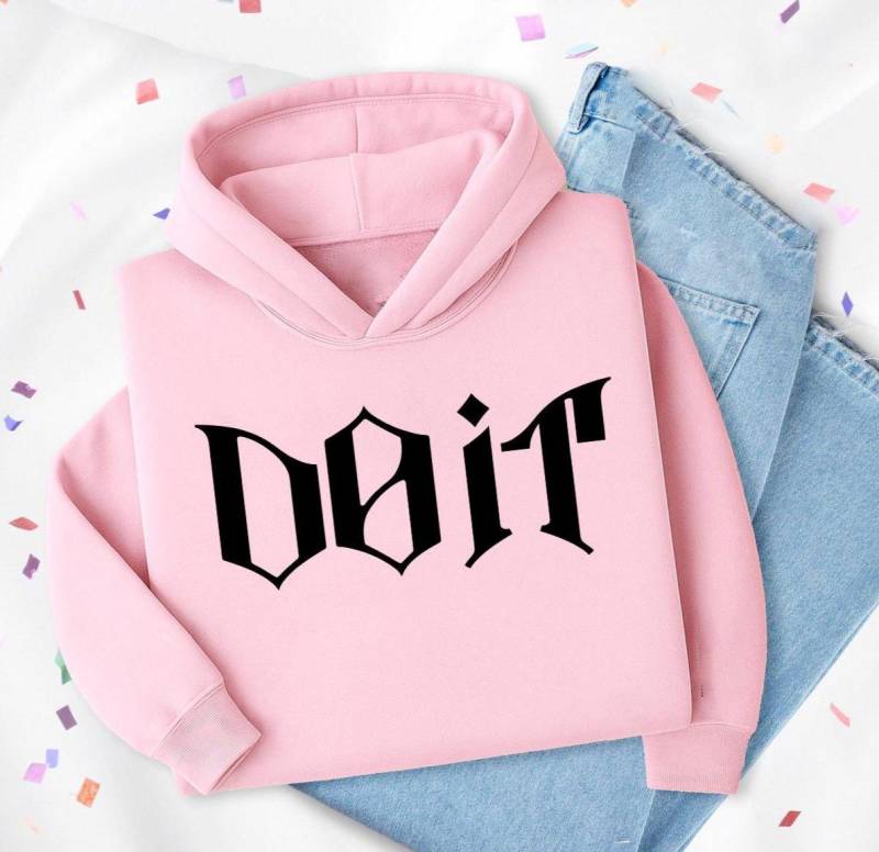 Do It Stray Kids Sweatshirt, Pink Kpop Fan Merch, World Tour T-Shirt, Skz Tap Domiate Hoodie von PotsdamPlazash