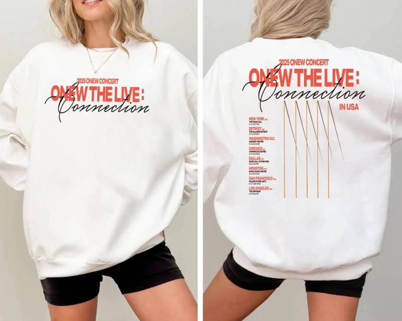 Onew Die Live Verbindung Sweatshirt, Onew Shirt, Usa Auf Dem La Shinee von PotsdamPlazash