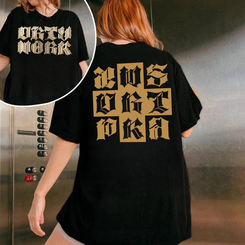 Retro Aespa Dirty Work Shirt, Aespa Synk Parallel Line Tour Mitglieder Karina, Giselle, Ningning, Winter von PotsdamPlazash