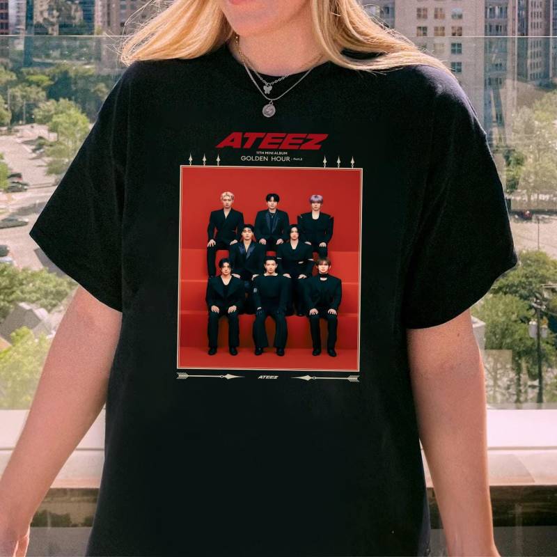 Retro Ateez Golden Hour Part 2 Shirt, Ateez 2025 World Tour in Fantasy Ice On My Teeth von PotsdamPlazash