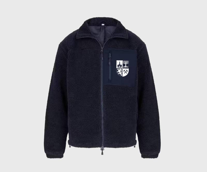Ge Wappen Weiss - Sharper Teddy Jacke Blau von PottKleber