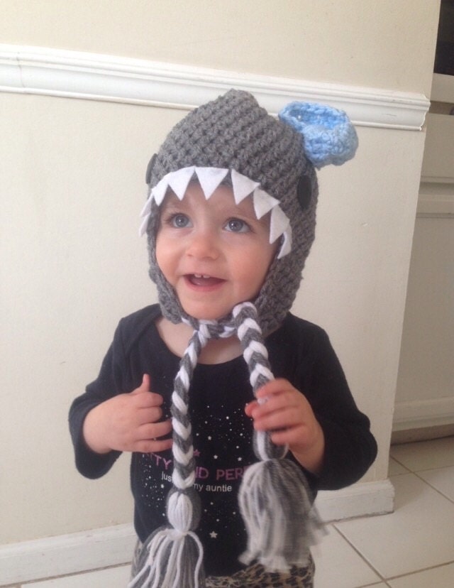 Gehäkelte Hai Beanie/Mütze von Potterfreakg