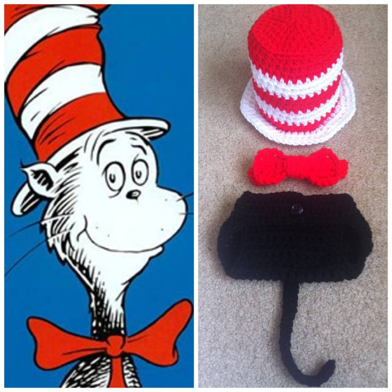 Gehäkelte Katze Im Hut-Zylinder | Hut, Fliege Und Windel von Potterfreakg