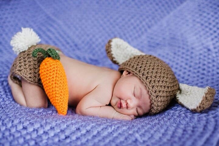 Gehäkelte Osterhase Outfit | Beanie/Mütze, Windelhülle Und Möhre Gehäkelte Osterhase Outfit | Beanie/Mütze, Windelhülle Und Möhre von Potterfreakg