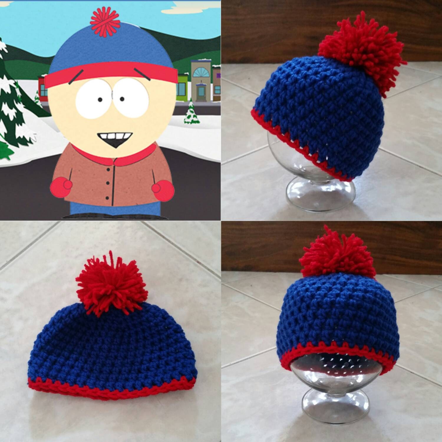 Gehäkelte Stan Beanie/Mütze | South Park Gehäkelte Stan Beanie/Mütze | South Park von Potterfreakg