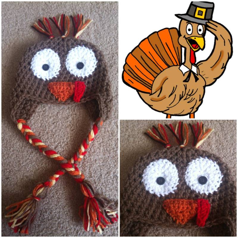 Gehäkelte Thanksgiving Truthahn Beanie/Hut Gehäkelte Thanksgiving Truthahn Beanie/Hut von Potterfreakg