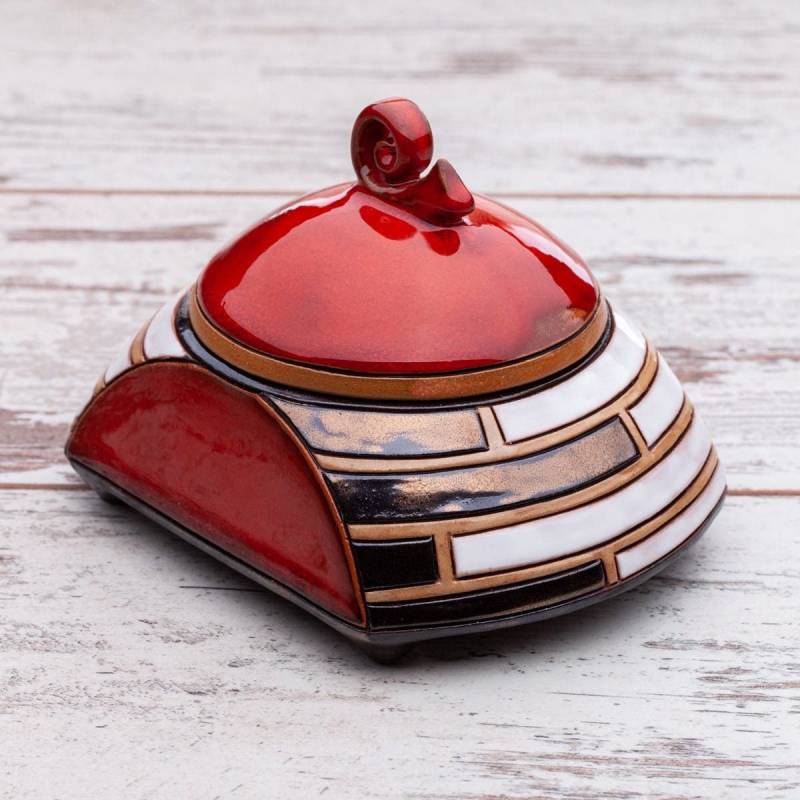 Handgefertigte Schmuckschatullen, Keramikbehälter, Keramikbox Mit Deckel, Schmuckschatulle, Erinnerungsbehälter, Aufbewahrungsbox von PotteryPapas