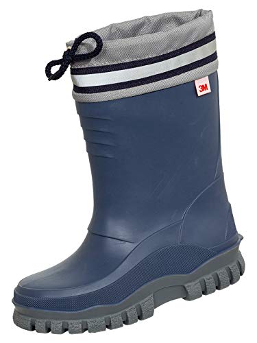 Potthoff Stiefel Arktis Kinderwinterstiefel gefüttert dunkelblau/grau 022 von Potthoff