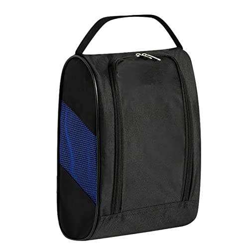 Golfschuhtasche – Golfschuhtasche für Reisen, atmungsaktive Golfschuh-Tragetaschen für Soc , Tees, Golfbälle für Damen und Herren Poupangke, blau, 1 von Poupangke