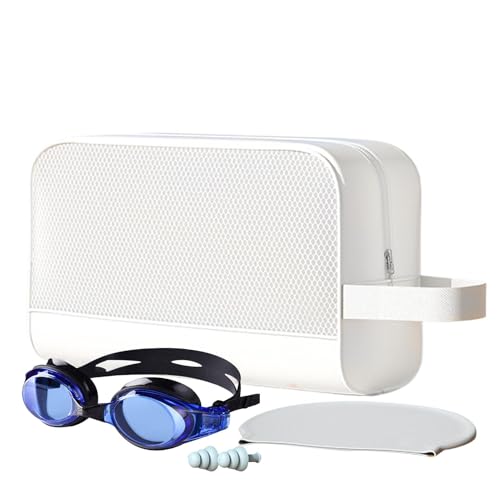 Kulturbeutel, wasserdicht, Strandtasche, Duschtasche mit Reißverschluss, Make-up-Aufbewahrungs-Organizer für Damen und Herren, Reisezubehör, Mondweiß, Refer to Description, Uni Kulturbeutel, wasserdicht, Strandtasche, Duschtasche mit Reißverschluss, Make-up-Aufbewahrungs-Organizer für Damen und Herren, Reisezubehör, Mondweiß, Refer to Description, Uni von Poupangke