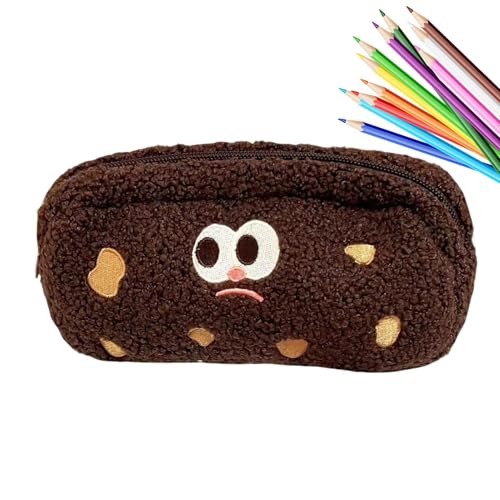Poupangke Cookie Bleistifttasche, süße Bleistiftkoffer | Plüsch ästhetischer Bleistiftbeutel | Tragbares Schulzubehör, Startbeutel großer Kapazität für Münze, Karten und kleine Gegenstände Poupangke Cookie Bleistifttasche, süße Bleistiftkoffer | Plüsch ästhetischer Bleistiftbeutel | Tragbares Schulzubehör, Startbeutel großer Kapazität für Münze, Karten und kleine Gegenstände von Poupangke