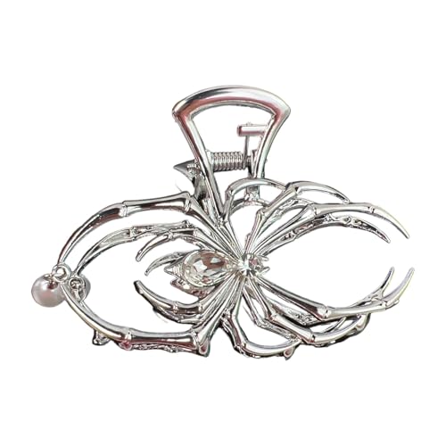 Poupangke Haarspange aus Metall für Damen, Halloween-Spinne, rutschfeste Haarspange für Freundin, Ehefrau, Freundin, Schwester, Tochter von Poupangke