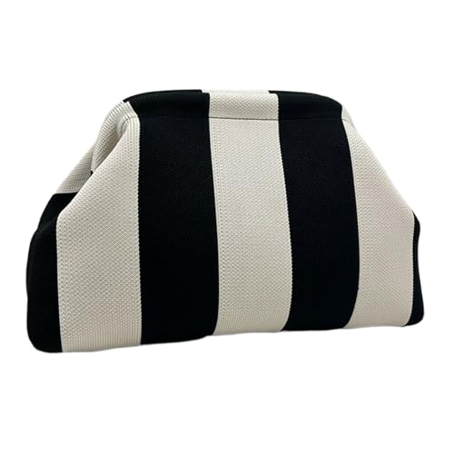 Poupangke Häkeltasche, Knödeltasche, Leichte Clutch Geldbörse Für Abend Freizeit Hochzeit Reiseaccessoire von Poupangke