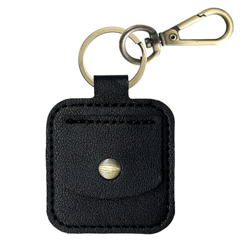 Poupangke PU Ledermünze Geldbörse, Reiseschmuckbeutel,PU Leder Schmuck Travel Halsketten Keeper Hülle - Handgefertigter Münzorganisatorgehäuse für Halsketten, Bargeld, Ohrringe, Armbänder von Poupangke