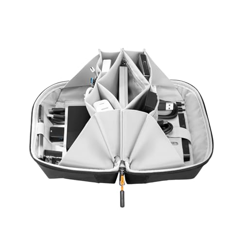 Poupangke Travel Tech Organizer, Kabel-Organizer-Tasche, Tech Organizer 2024 Neuer Kabel-Organizer mit 180°-Öffnung, Tragbarer Tech-Organizer, Kabelaufbewahrungsbox für Kosmetika, täglich Poupangke Travel Tech Organizer, Kabel-Organizer-Tasche, Tech Organizer 2024 Neuer Kabel-Organizer mit 180°-Öffnung, Tragbarer Tech-Organizer, Kabelaufbewahrungsbox für Kosmetika, täglich von Poupangke