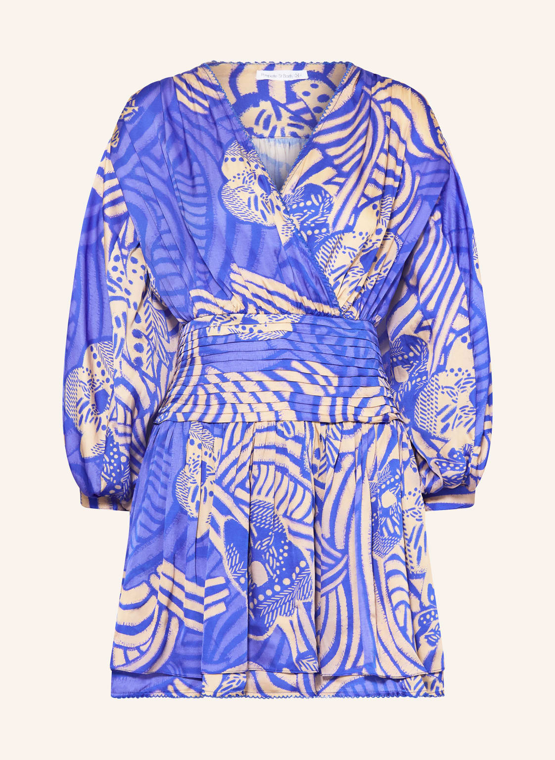 Poupette St Barth Strandkleid Colleen In Wickeloptik blau von Poupette St Barth