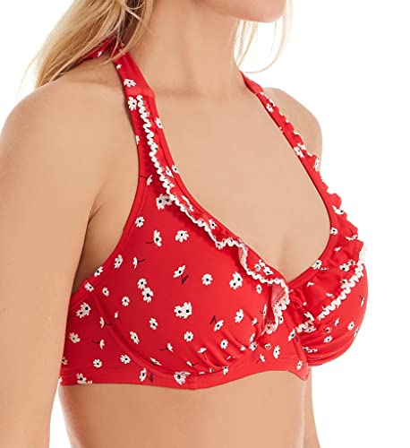 Pour Moi? Damen Sunset Beach Halter Underwired Top Bikini Not Applicable, Rot-Weiss, 30G von Pour Moi
