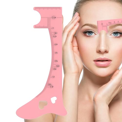 Augenbrauen-Mapping-Lineal, Augenbrauenschablonen – Augenbrauen-Modell für Frauen für Eyeliner, schnelles Augen-Make-up-Tool, multifunktionale Hilfe beim Schminken von Povanjer