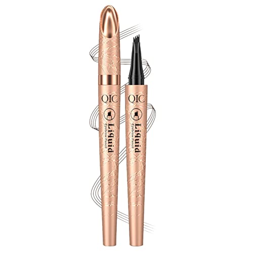 Augenbrauenfüller | Stylist Stain-proof Liquid Brow Filler Fadeless,Cosmetic Tool 4 Point Soft Textured Long Lasting Eyebrows Enhancer Makeup Für Den Täglichen Gebrauch Von Frauen von Povanjer