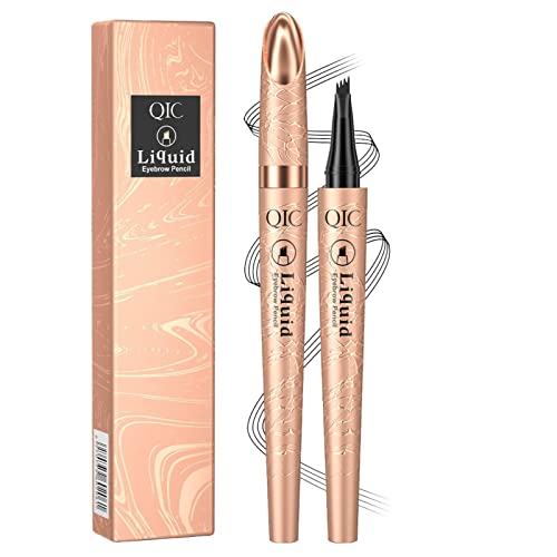 Augenbrauenfüller | Stylist Stain-proof Liquid Brow Filler Fadeless,Cosmetic Tool 4 Point Soft Textured Long Lasting Eyebrows Enhancer Makeup Für Den Täglichen Gebrauch Von Frauen von Povanjer