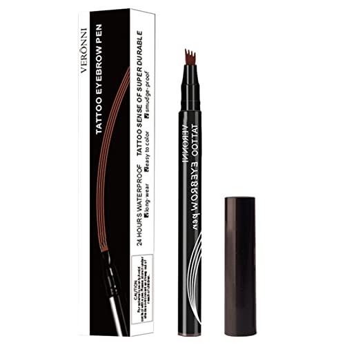 Augenbrauenstift Mit Vier Gabeln - -Augenbrauen-Make-up-Stift Mit Vier Gabeln, Leicht Zu Entfernendes Augenbrauen-Make-up-Zubehör Für Dating, Partys, Jubiläen Und Den Täglichen Gebrauch von Povanjer