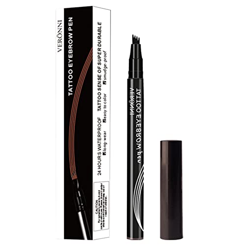 Augenbrauenstift Mit Vier Gabeln - -Augenbrauen-Make-up-Stift Mit Vier Gabeln, Leicht Zu Entfernendes Augenbrauen-Make-up-Zubehör Für Dating, Partys, Jubiläen Und Den Täglichen Gebrauch von Povanjer