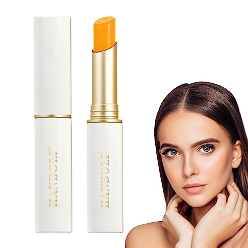 Farbwechsel Lippenbalsam, Temperatur ändernder Lippenstift, feuchtigkeitsspendender farbiger Lippenbalsam, Farbwechsel Lippenbalsam Feuchtigkeitsspendende Lippenbalsam für Frauen und Mädchen Povanjer von Povanjer