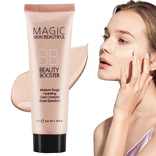 Feuchtigkeitsspendende flüssige Foundation,35 ml feuchtigkeitsspendende Modifikations-Foundation | Mehrzweck-Make-up-Accessoire für Damen für trockene, fettige, Mischhaut und empfindliche Povanjer von Povanjer