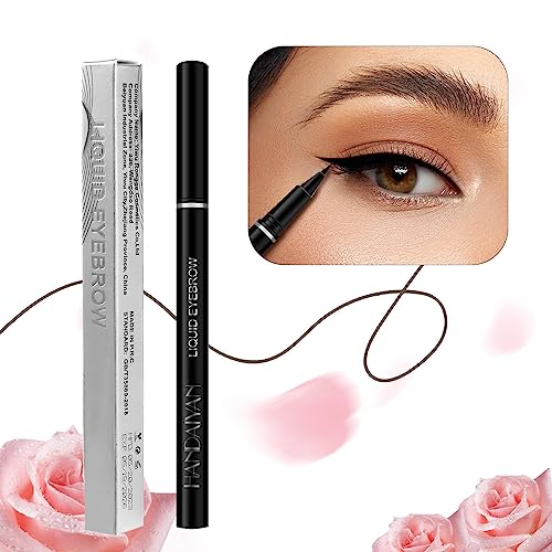 Flüssiger Eyeliner Wasserdicht | Flüssiger Eyeliner Glatter Eyeliner - Ultra Fine Liquid Augenbrauenstift Flüssiger Eyeliner Povanjer von Povanjer