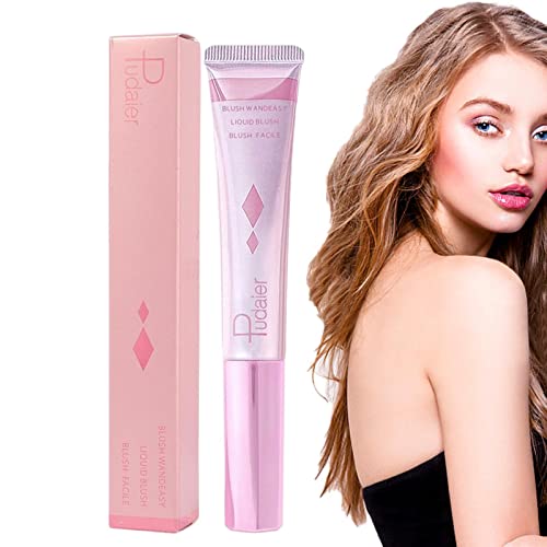 Flüssiges Rouge im Stick - 2 in 1 langanhaltender Rouge in Stick - Conceal, Shimmer Makeup Multistick for Cheeks Cream fügt sich perfekt mit der Haut ein Valentinstagsgeschenk Povanjer von Povanjer