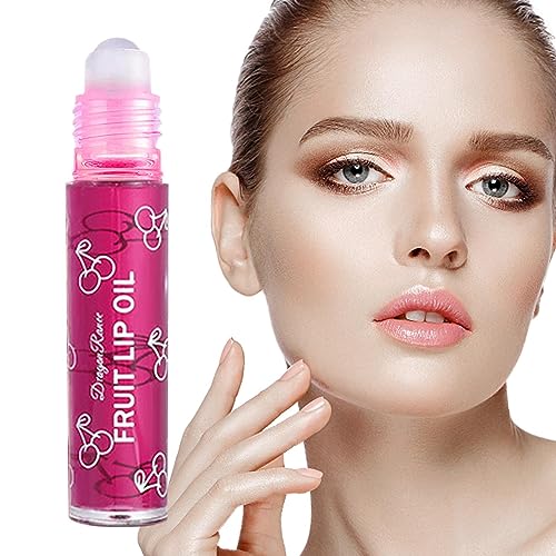 Fruit Roll On Lipgloss | Lippenglanzöl, Frucht-Lipgloss | Glänzendes Lippen-Make-up, Kinder-Lipgloss, transparentes Lippen-Glow-Öl mit fruchtigen Aromen für Frauen Povanjer von Povanjer