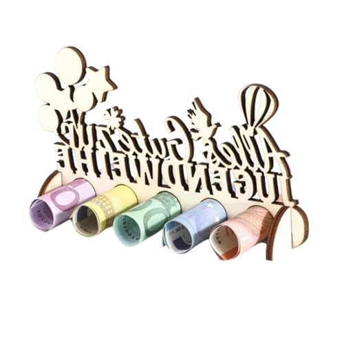 Geschenkkarten aus Silber, Geldbörse aus Holz | Geldbörse in Form eines Tischschilds für die Weihe der Jugend | Geldgeschenk zum Geburtstag, Dekoration zum Befüllen von Glückwünschen von Povanjer