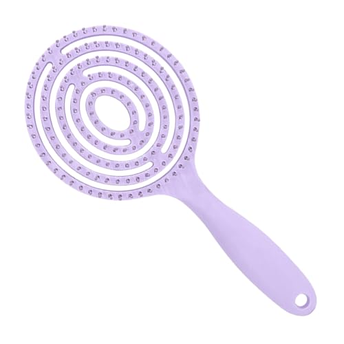 Haarbürsten für Damen,Haarentwirrungsbürste - Belüftete runde Paddelhaarbürste - Schneller blasende Styling-Haarbürste, Nass- und Trockenluft-Massagekamm für dickes und lockiges Haar Haarbürsten für Damen,Haarentwirrungsbürste - Belüftete runde Paddelhaarbürste - Schneller blasende Styling-Haarbürste, Nass- und Trockenluft-Massagekamm für dickes und lockiges Haar von Povanjer